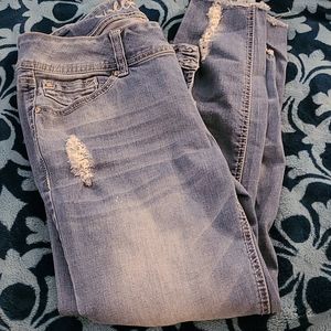 Juniors crop jeggings